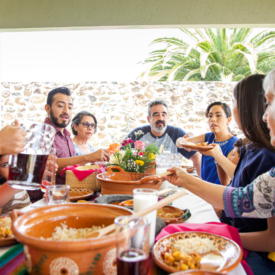 La mesa es para disfrutarla