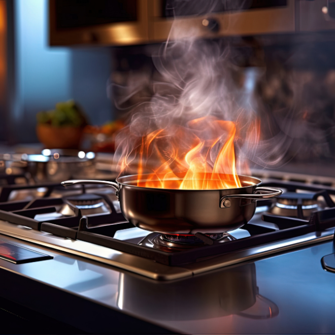 Urgencias en el hogar: Incendios en la cocina